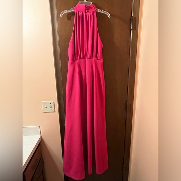 C/MEO Pink Sleeveless Halter Evening gown - Picture 3 of 11